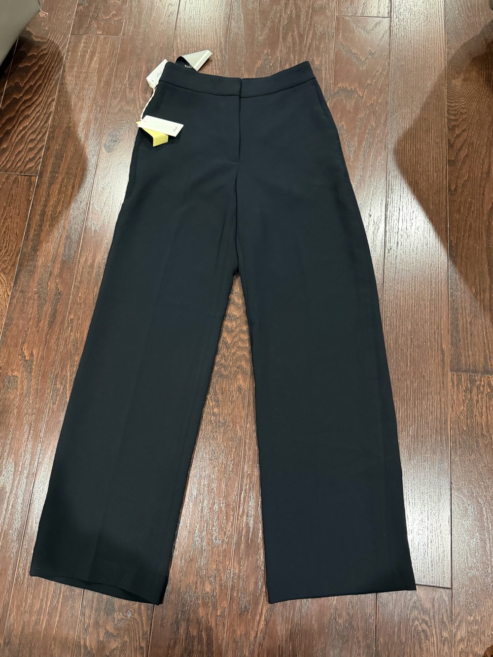 Aritzia Wilfred Alanya Black Pant Trouser Women Size 4 Wide Leg NEW - Picture 2 of 10